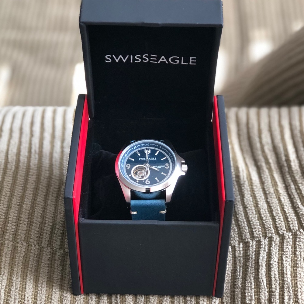Swiss Eagle Automatic Dufaux Stainless Steel Watch